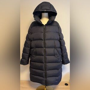 Herno polar tech Midnight Blue women Puffer Coat goose down, hooded long, puffer